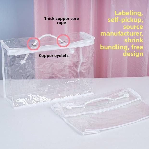 Transparent PVC cube pillowcase storage - Image 2
