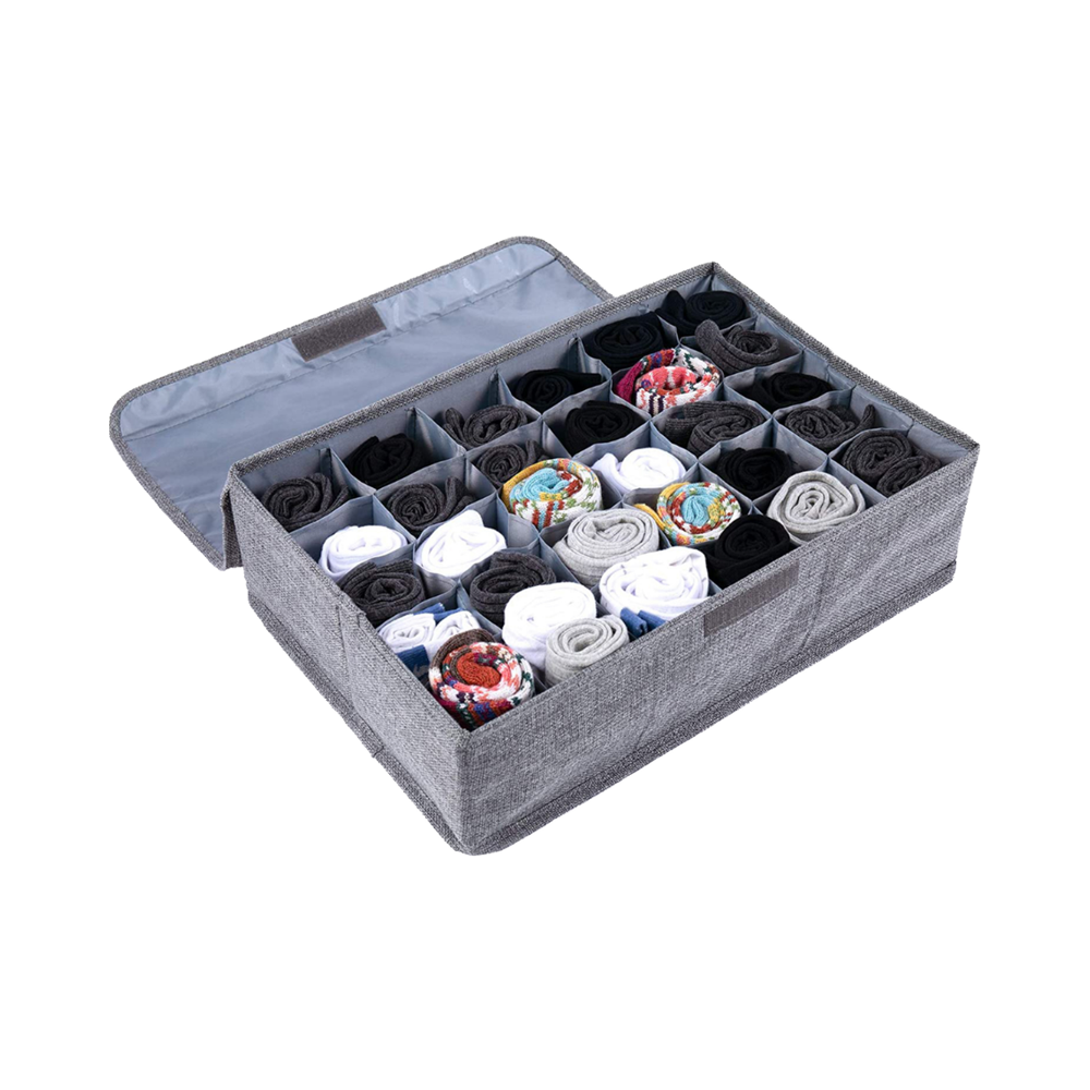 Foldable three-layer underwear storage box - Image 3