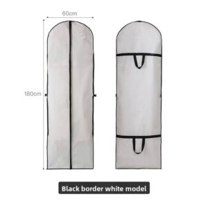 Moisture resistant wedding dress hanging storage bag