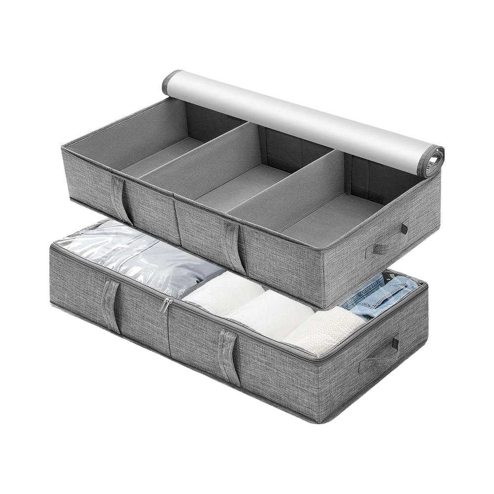 WOVTE 50L 2-piece foldable bed storage box