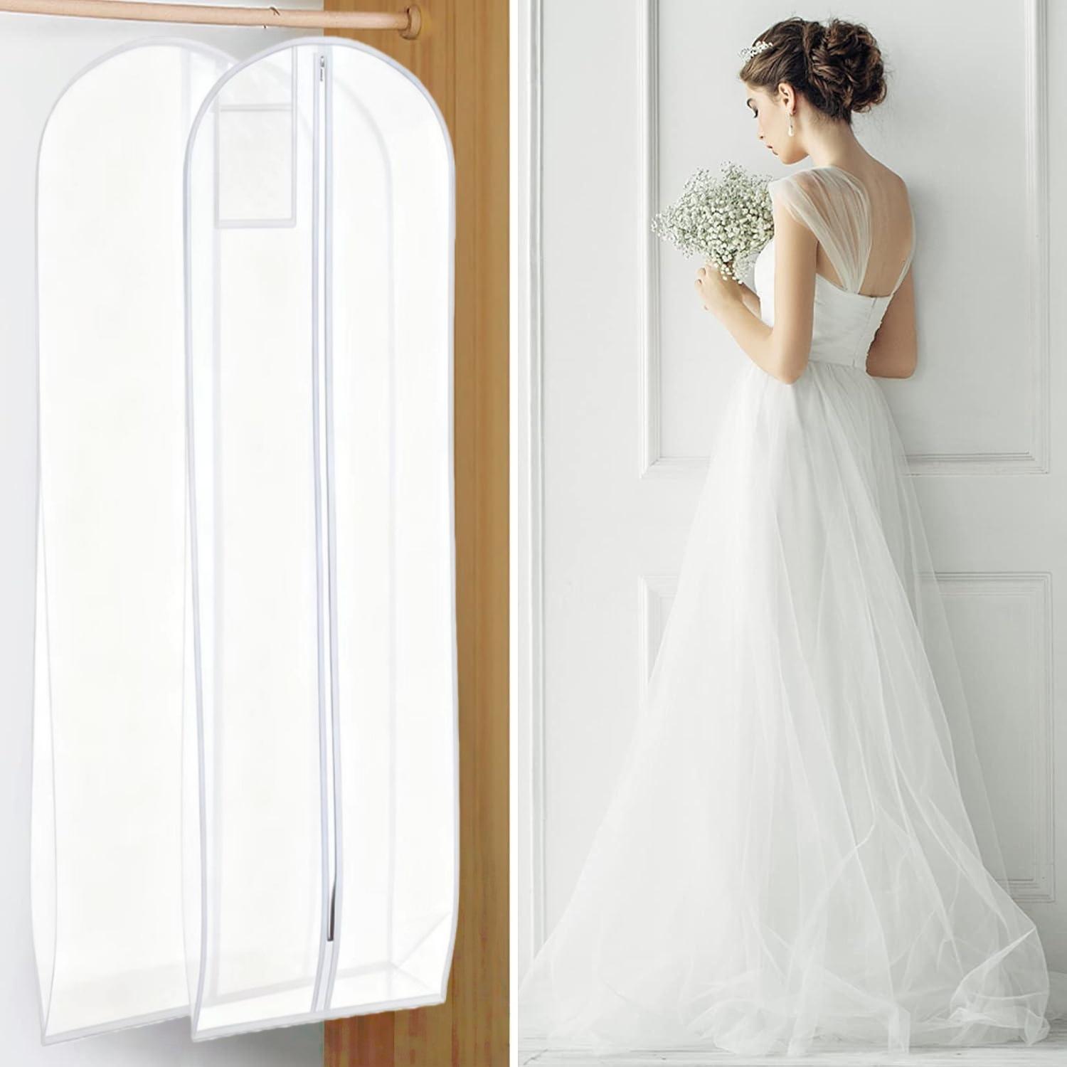 Transparent PVC wedding dust cover - Image 2