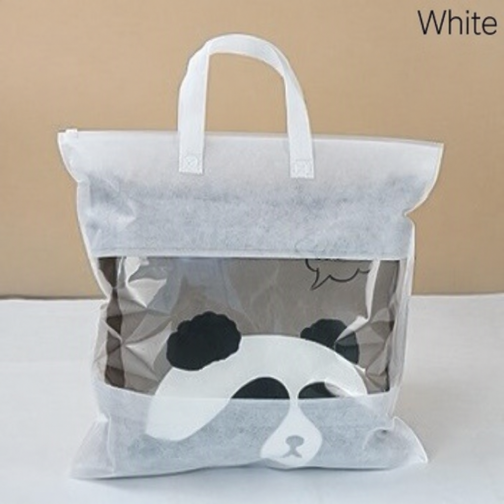 Men's PVC non-woven zipper handbag - Image 2
