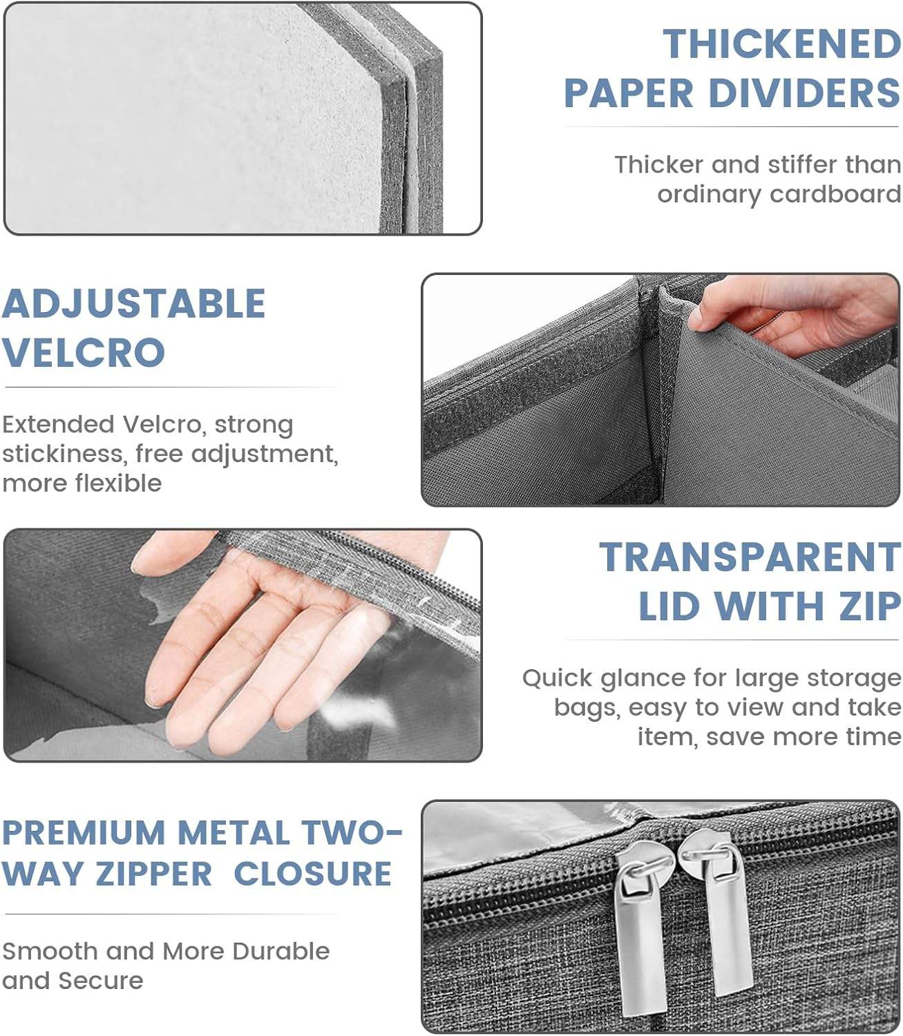 WOVTE 50L 2-piece foldable bed storage box - Image 3