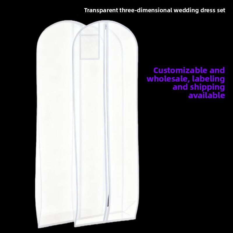 Transparent PVC wedding dust cover - Image 5