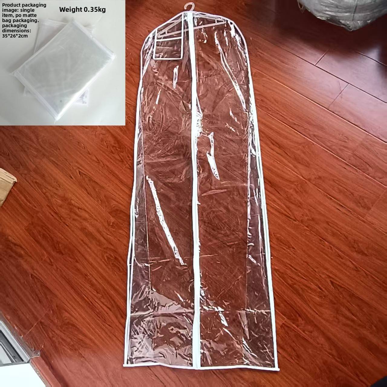 Transparent PVC wedding dust cover - Image 4